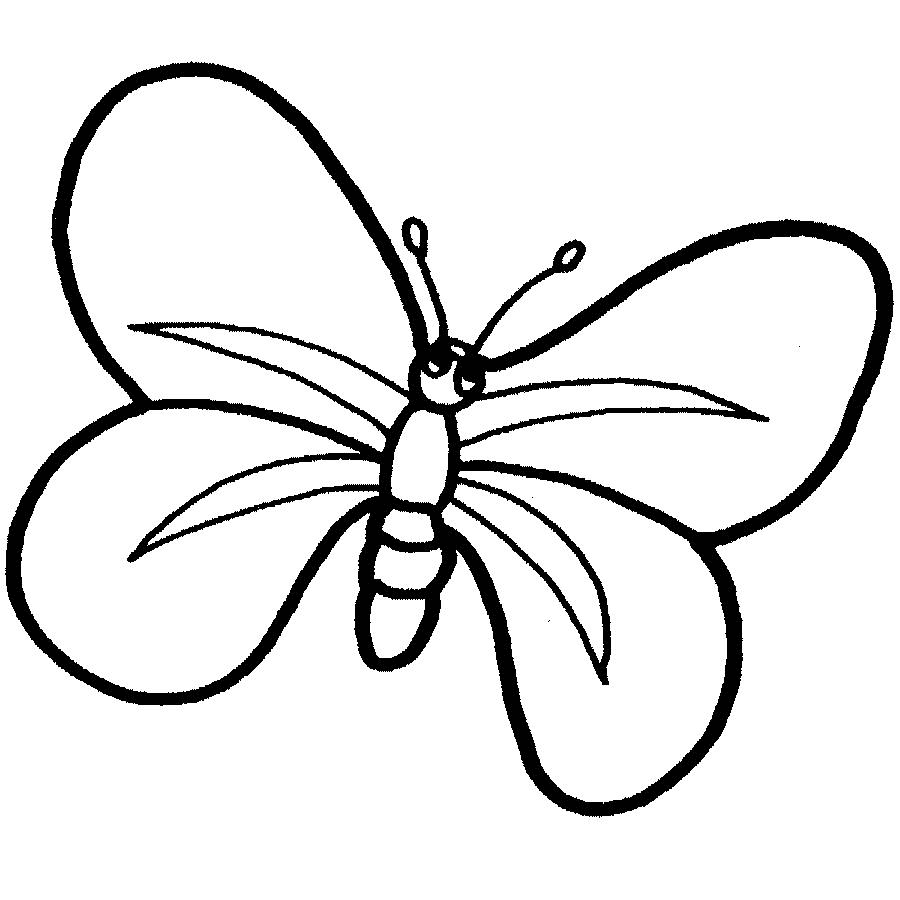 Dibujos de mariposas. Dibujos infantiles de mariposas para colorear