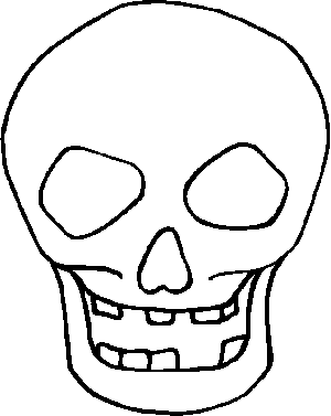 Esqueleto para pintar - Imagui