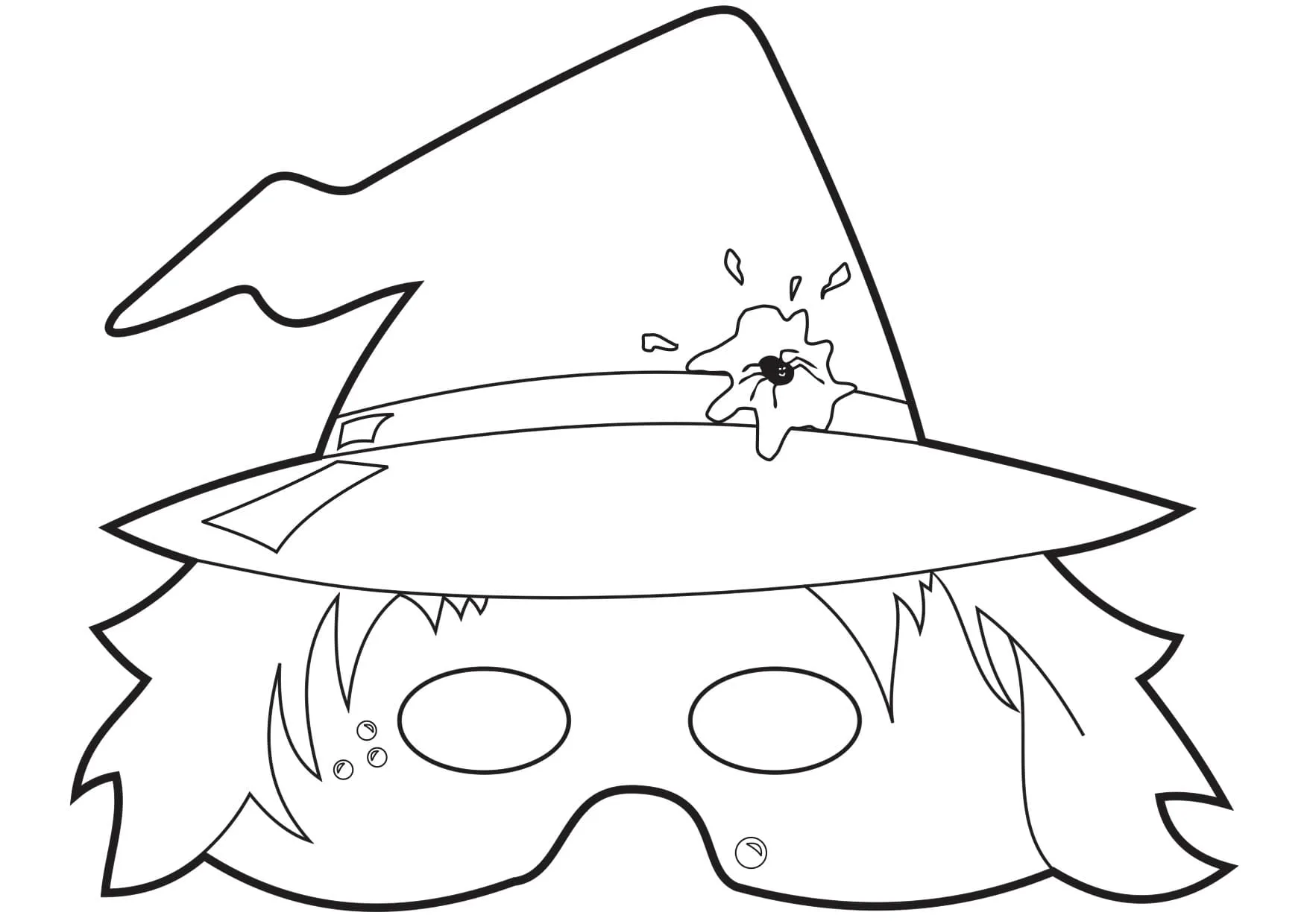 Dibujos de Máscaras de Halloween para Colorear Dibujos de Máscaras de Halloween para Colorear