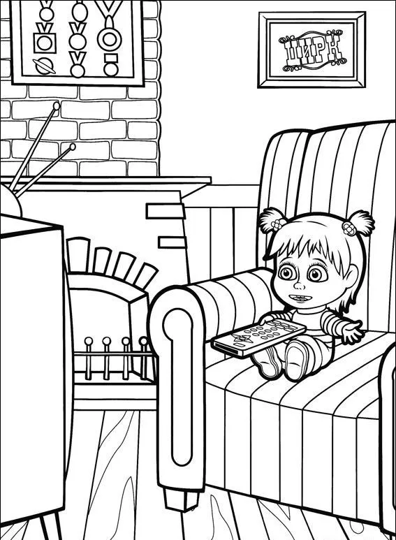▷ Dibujos de Masha y el Oso para colorear - Colorear24.com ▷ Dibujos de Masha y el Oso para colorear - Colorear24.com