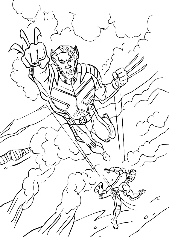 Dibujos de X Men para pintar, Lobezno, Wolverine para imprimir Dibujos de X Men para pintar, Lobezno, Wolverine para imprimir