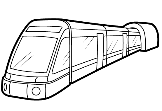 Dibujo de metro para colorear - Imagui