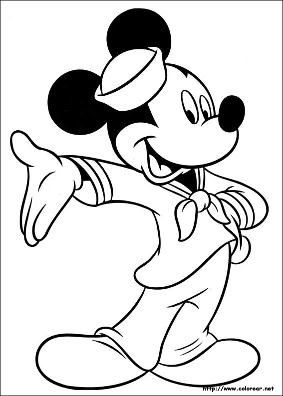 Dibujos para colorear de Mickey