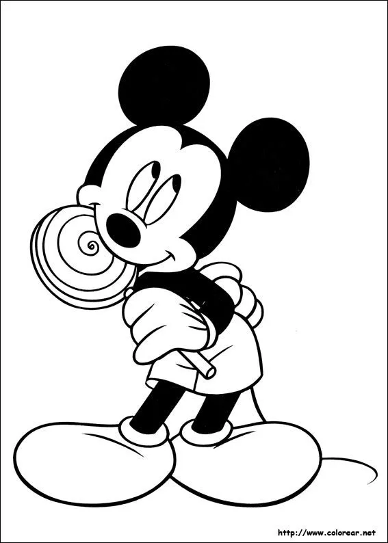 Dibujos de Mickey para colorear en Colorear.net Dibujos de Mickey para colorear en Colorear.net