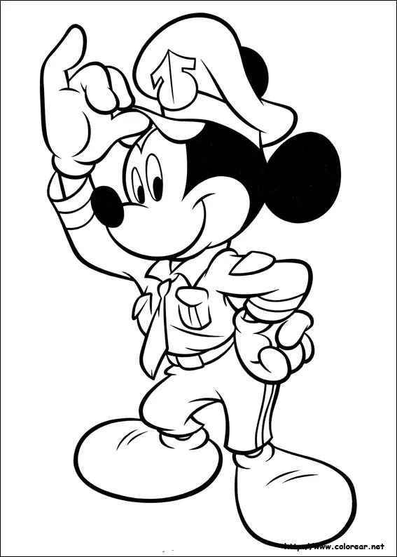 Dibujos para colorear de Mickey