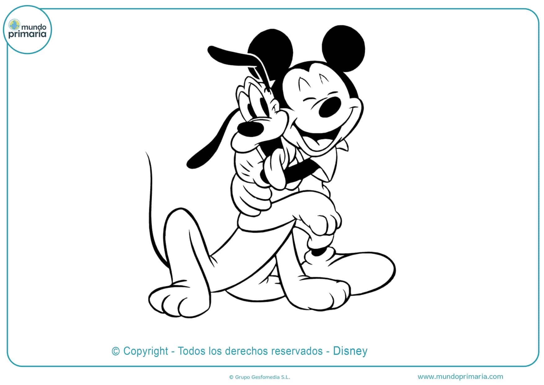 ❋ Dibujos de Mickey Mouse para Colorear ➔ Imprimir ❋ Dibujos de Mickey Mouse para Colorear ➔ Imprimir