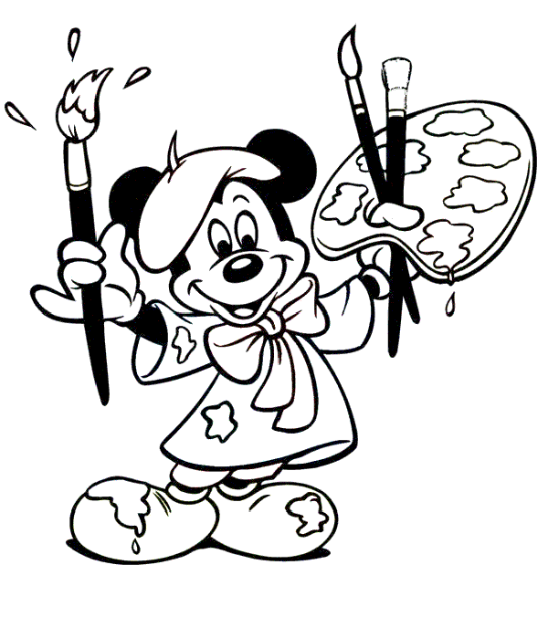 Mickey y Minnie enamorados