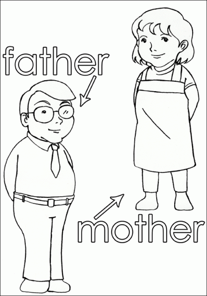 Miembros de la familia en inglés con dibujos para colorear - Imagui Miembros de la familia en inglés con dibujos para colorear - Imagui