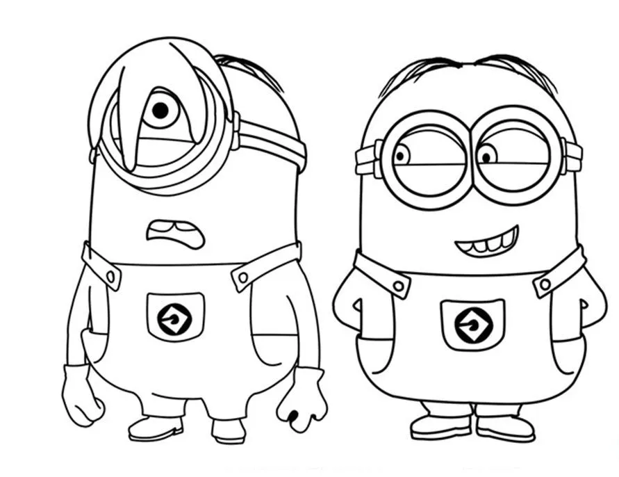 Dibujos de los Minions para colorear