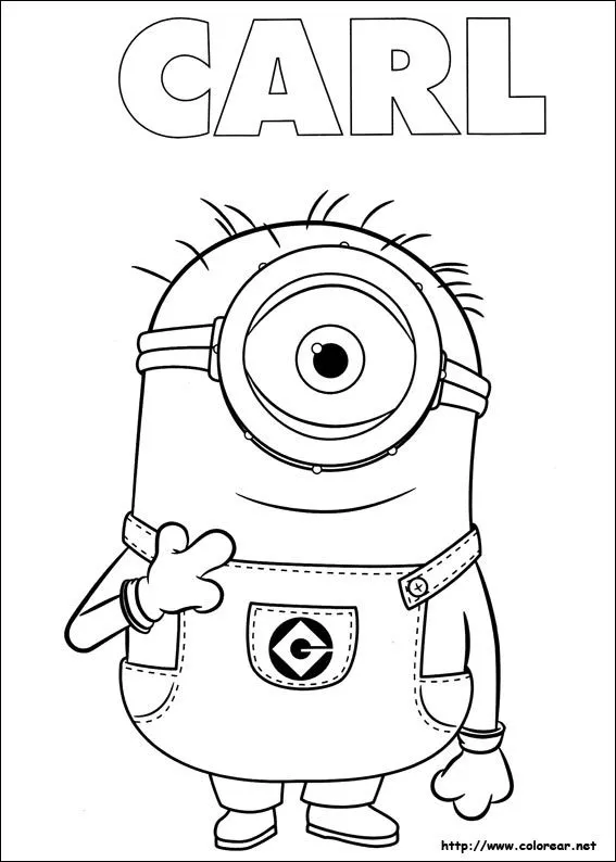 Dibujos de Minions para colorear en Colorear.net