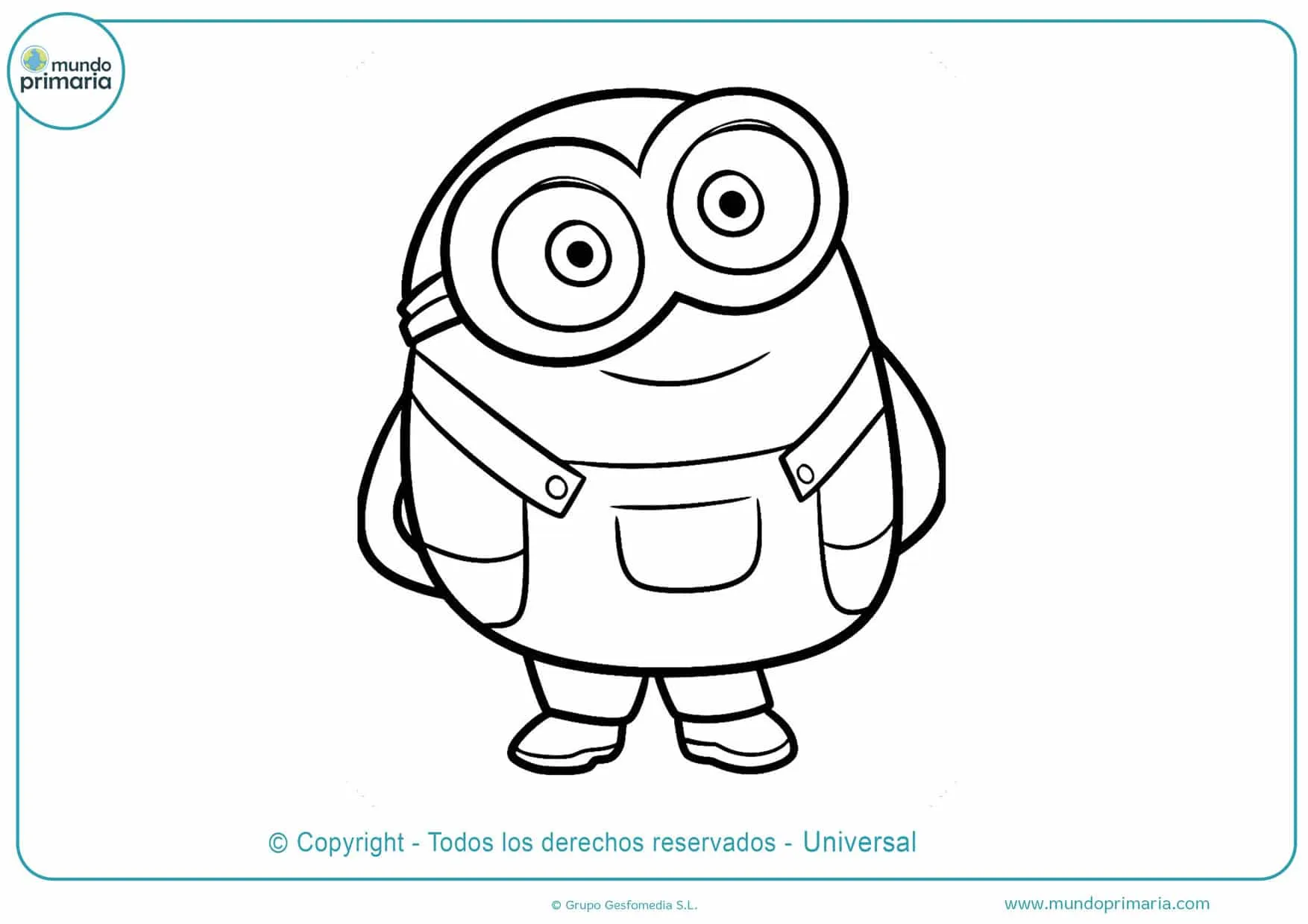 Dibujos de Minions para Colorear (Imprimir para Dibujar)