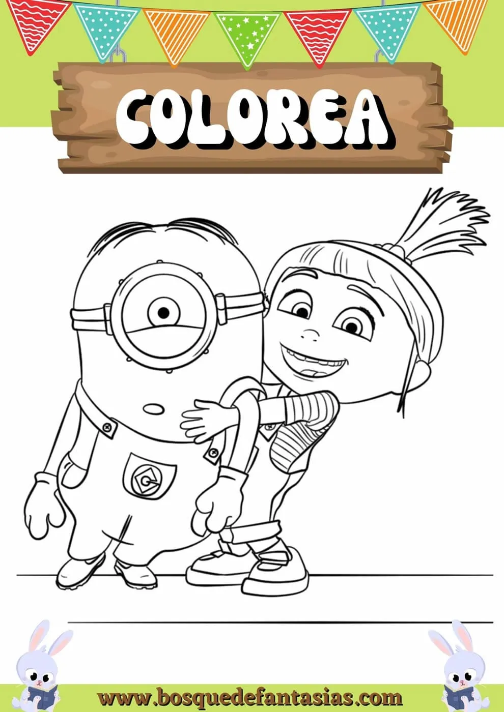DIBUJOS de MINIONS para niños | Para colorear e imprimir