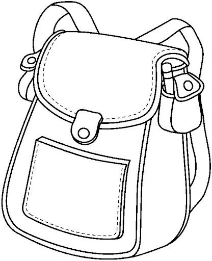 Dibujos de mochilas para colorear