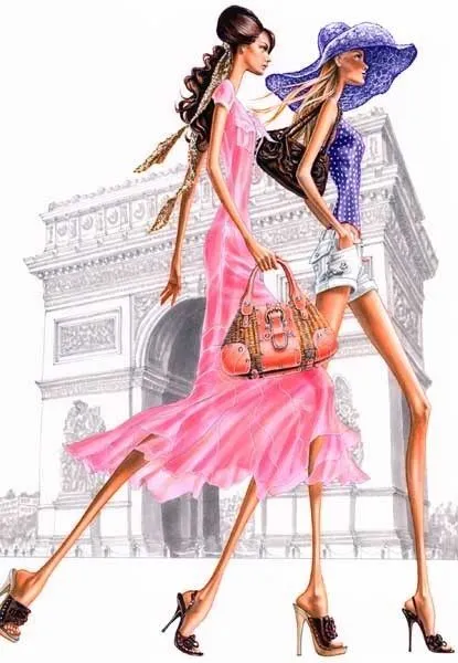 Dibujos de moda con anorexia