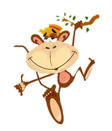 DIBUJOS DE MONOS, CHIMPANCES Y GORILAS