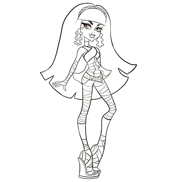 Dibujos monster high para imprimir y colorear - Imagui