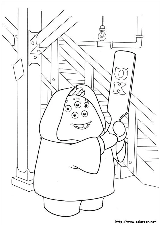 Dibujos de Monstruos University para colorear en Colorear.net Dibujos de Monstruos University para colorear en Colorear.net