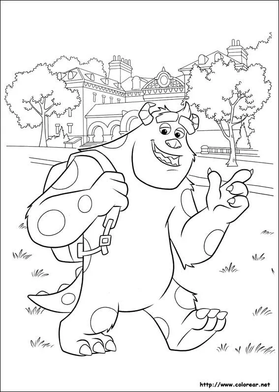 Dibujos de Monstruos University para colorear en Colorear.net