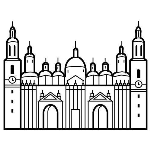 DIBUJOS DE MONUMENTOS PARA COLOREAR