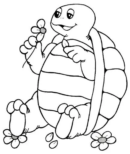 Dibujos de morrocoy animadas para colorear - Imagui