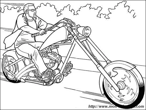Dibujos de motos - dibujo o imagen para imprimir