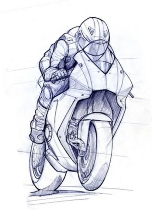 Como dibujar una moto | blog de artes 