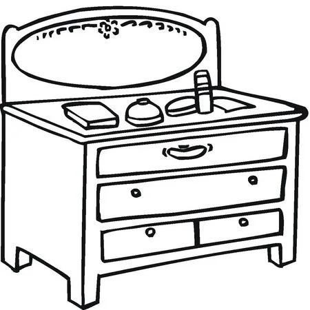 DIBUJOS DE MUEBLES PARA COLOREAR