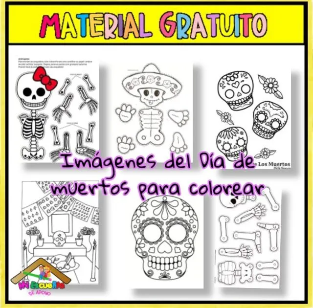 Dibujos de día de muertos para colorear