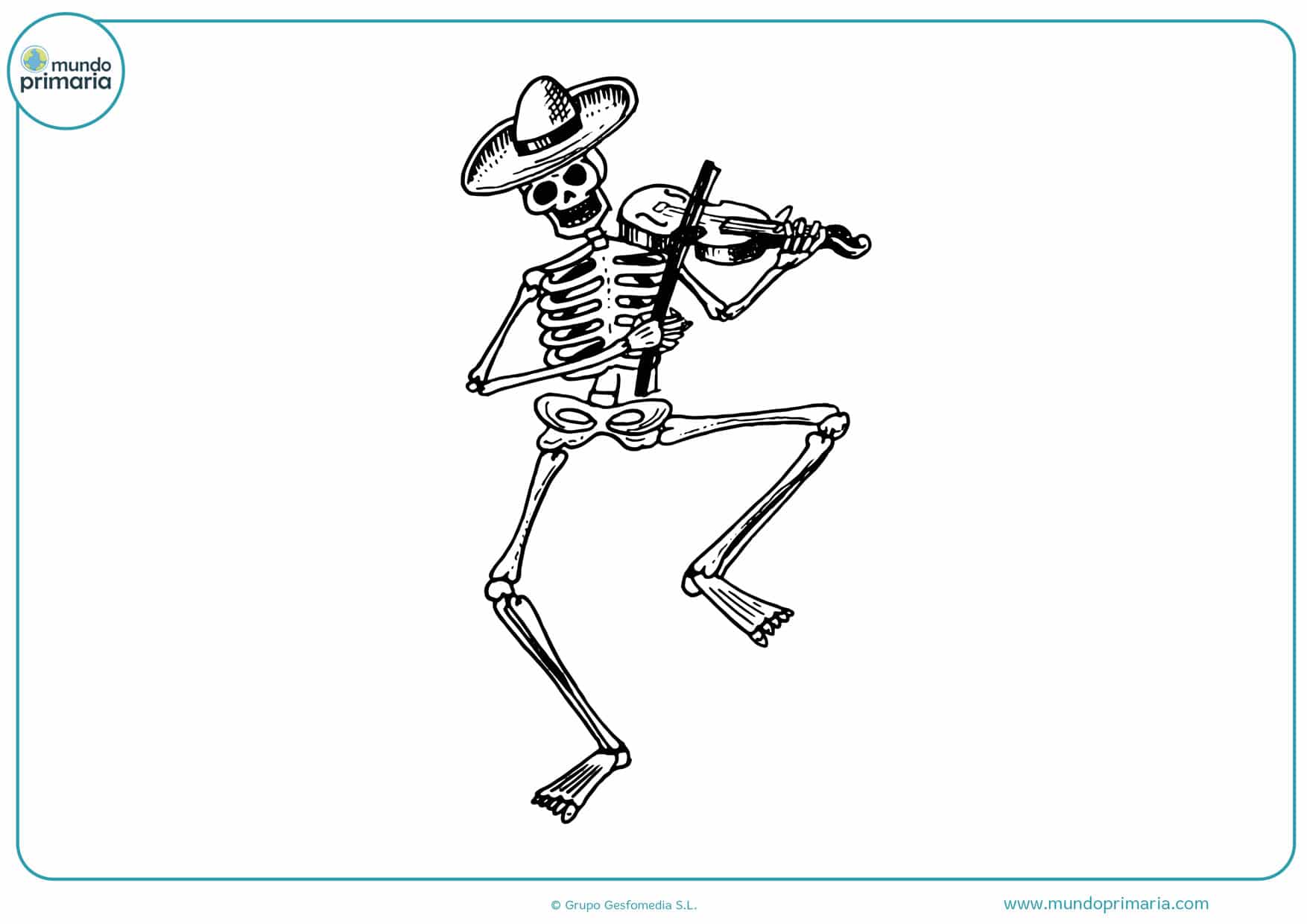 Dibujos de día de muertos para Colorear - Mundo Primaria Dibujos de día de muertos para Colorear - Mundo Primaria