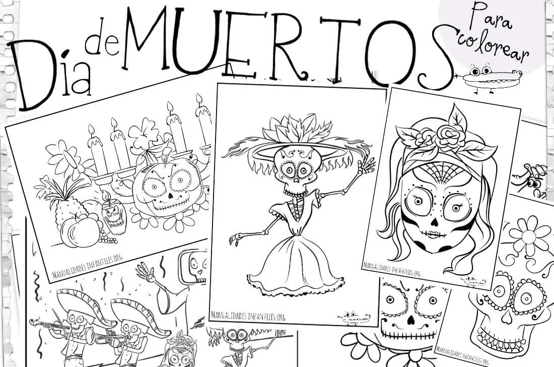 Dibujos de Día de Muertos a Lápiz | Hermosa tradición Mexicana