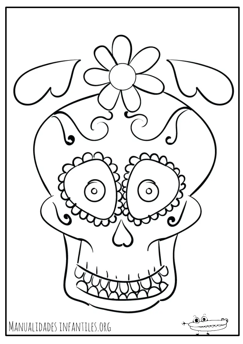Dibujos Día de Muertos -Manualidades Infantiles