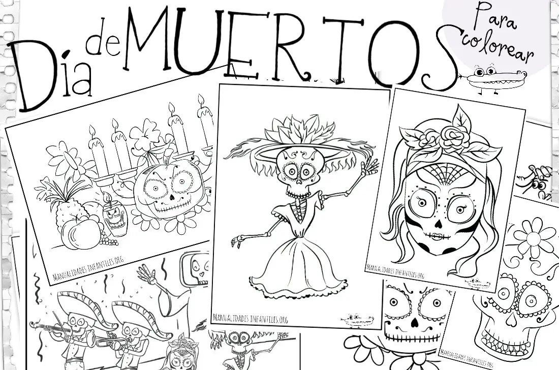 Dibujos Día de Muertos -Manualidades Infantiles Dibujos Día de Muertos -Manualidades Infantiles