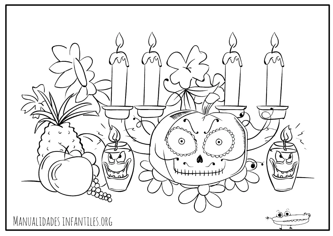 Dibujos Día de Muertos -Manualidades Infantiles Dibujos Día de Muertos -Manualidades Infantiles