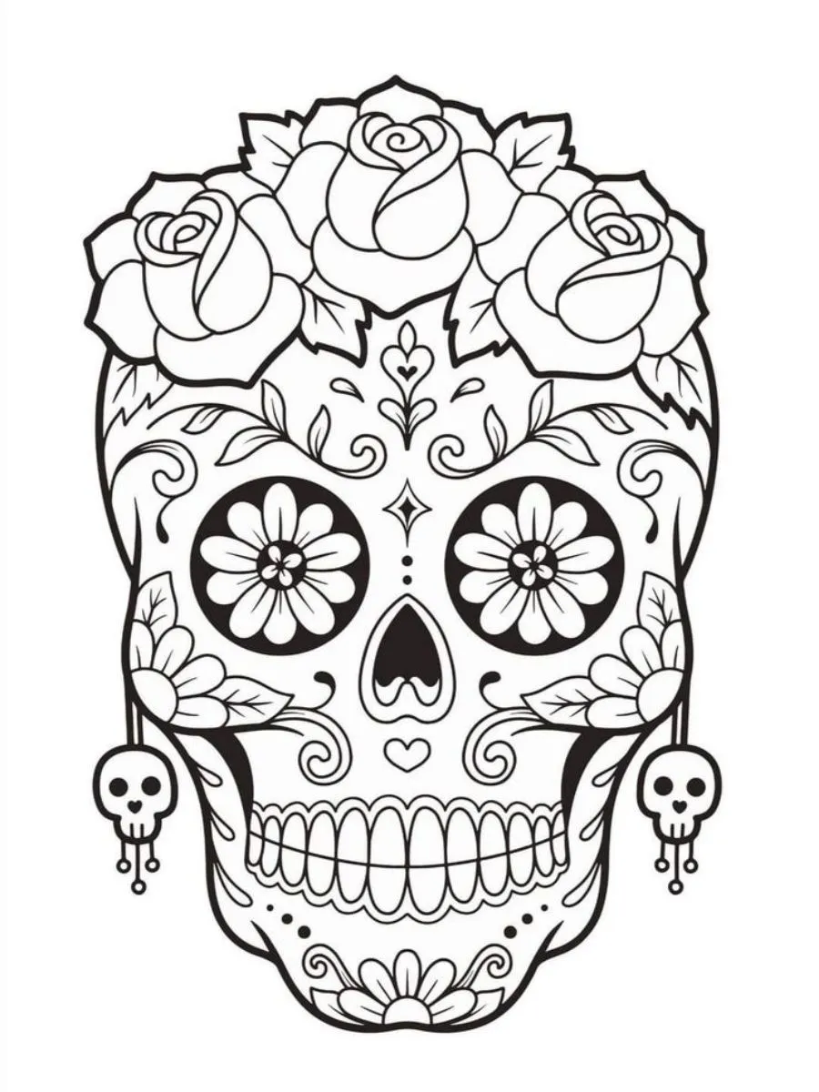 Dibujos de Día de Muertos, ¡recorta, colorea y festeja con tus niños! - México Desconocido Dibujos de Día de Muertos, ¡recorta, colorea y festeja con tus niños! - México Desconocido
