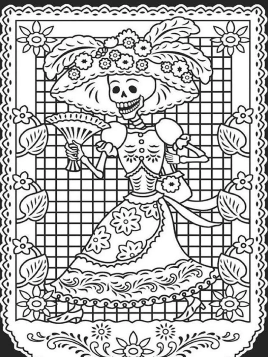 Dibujos de Día de Muertos, ¡recorta, colorea y festeja con tus niños! - México Desconocido Dibujos de Día de Muertos, ¡recorta, colorea y festeja con tus niños! - México Desconocido