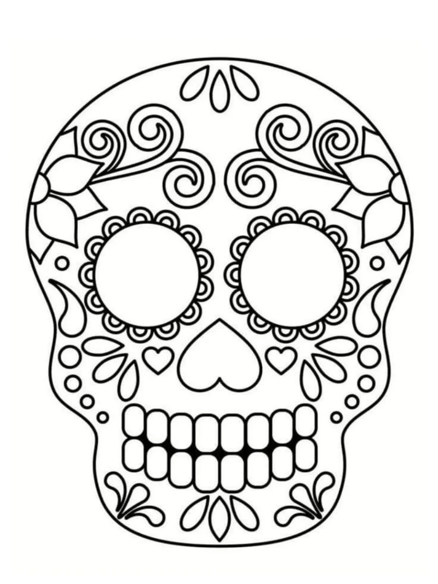 Dibujos de Día de Muertos, ¡recorta, colorea y festeja con tus niños! - México Desconocido Dibujos de Día de Muertos, ¡recorta, colorea y festeja con tus niños! - México Desconocido