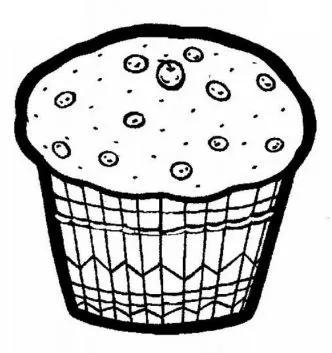 Dibujos de muffins para colorear - Imagui
