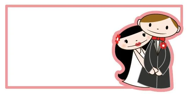 Tarjetas de matrimonio muñecos - Imagui