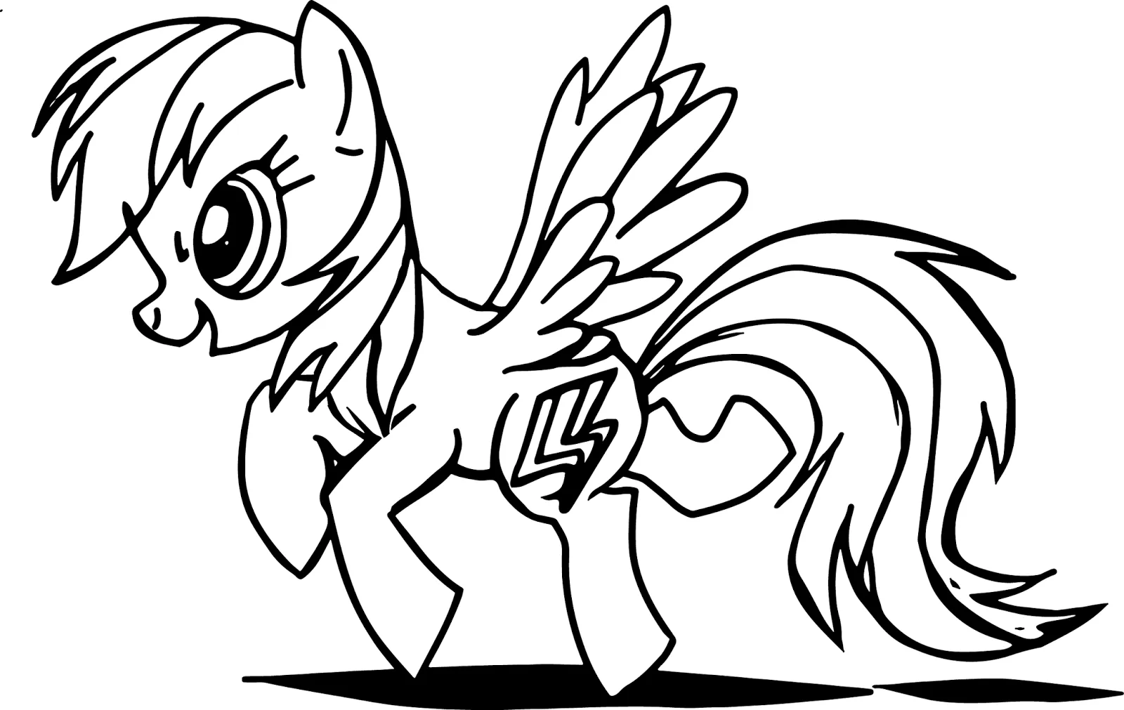 My Little Pony en dibujo para colorear - Imagui