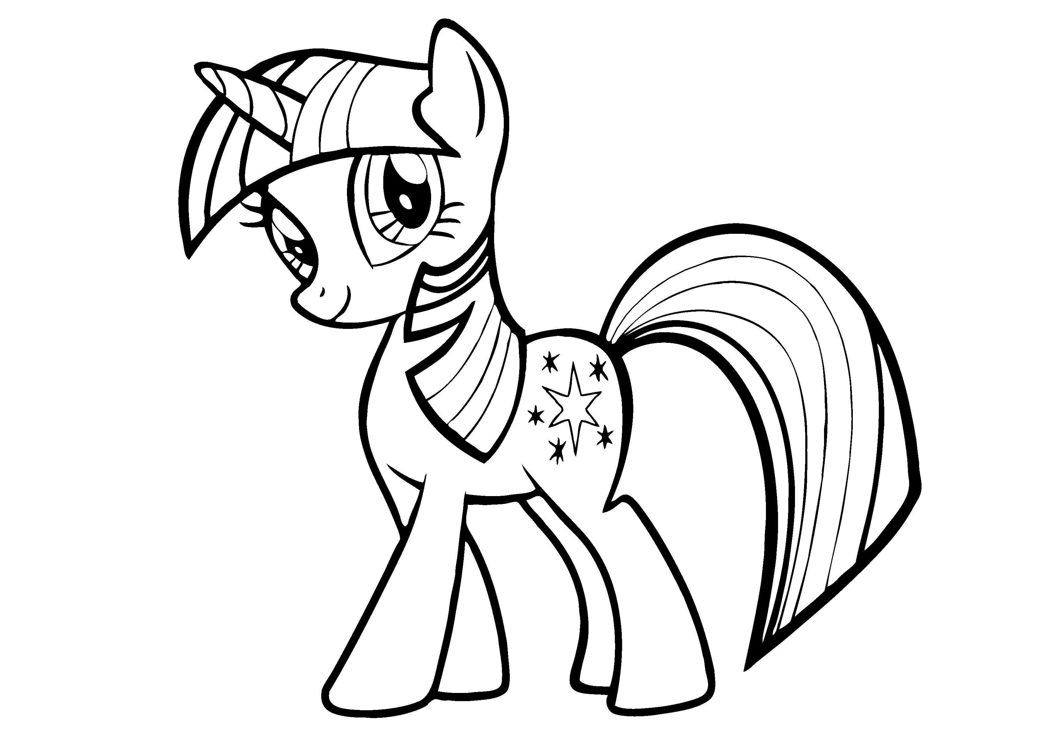 Dibujos de My Little Pony para colorear, pintar e imprimir Dibujos de My Little Pony para colorear, pintar e imprimir