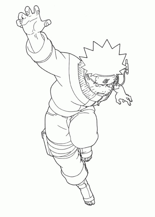 Dibujo de Naruto para colorear. Dibujos infantiles de Naruto ... Dibujo de Naruto para colorear. Dibujos infantiles de Naruto ...
