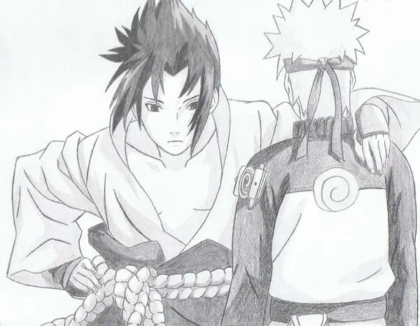 Naruto vs sasuke dibujos - Imagui