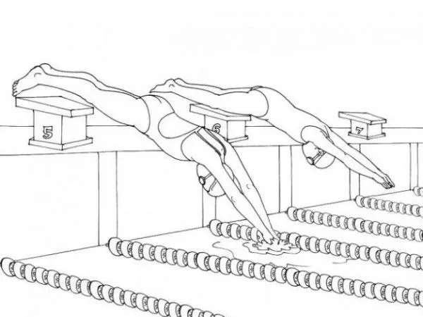 Dibujos de natación para descargar, imprimir y pintar | Colorear ...