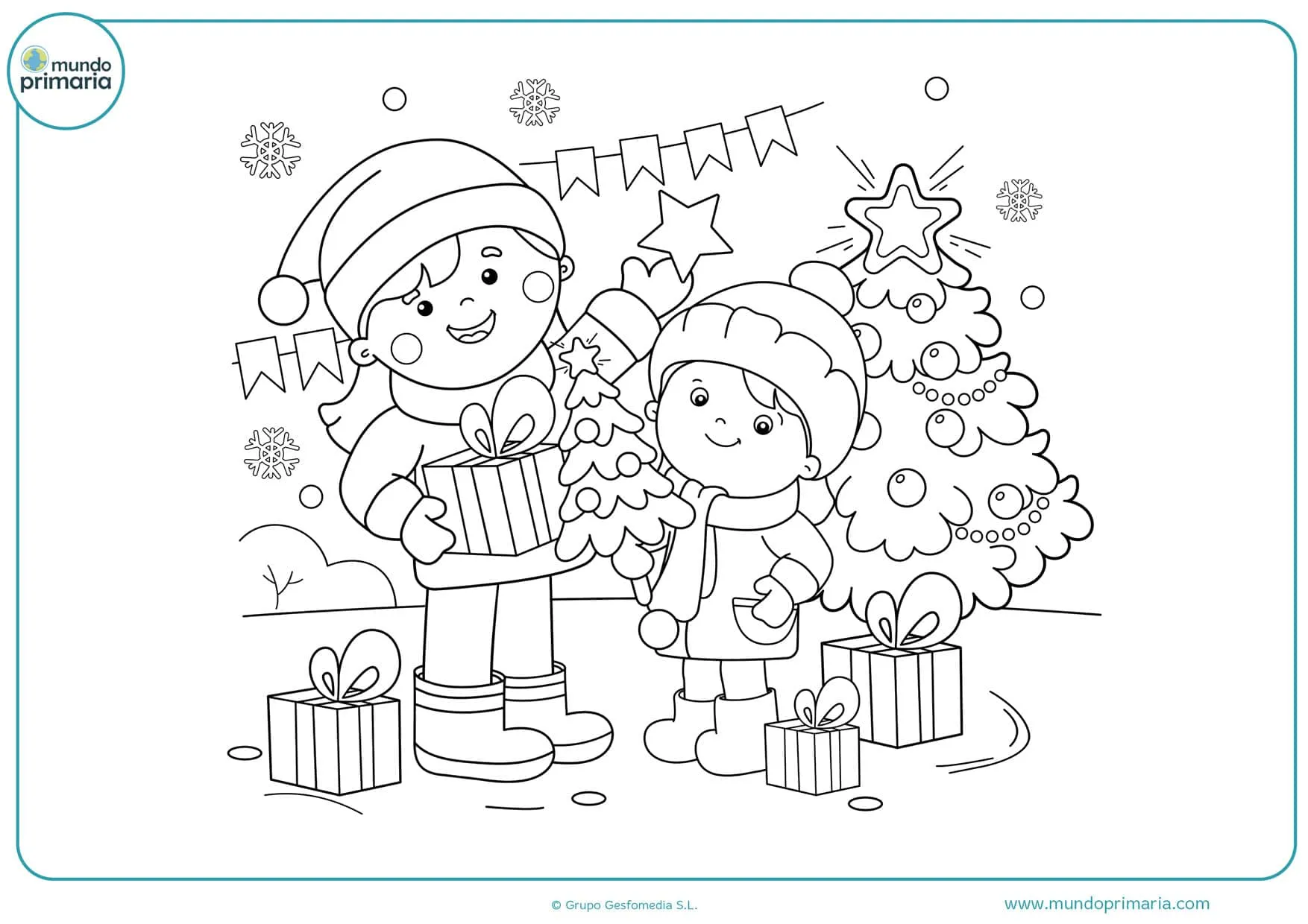 Dibujos de Navidad para Colorear e Imprimir 【Originales y Bonitos】 Dibujos de Navidad para Colorear e Imprimir 【Originales y Bonitos】