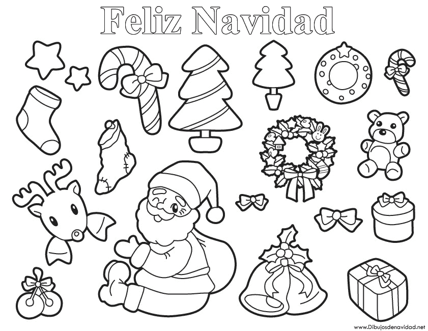 Dibujos navideños para colorear - Muchos dibujos navideños para ... Dibujos navideños para colorear - Muchos dibujos navideños para ...