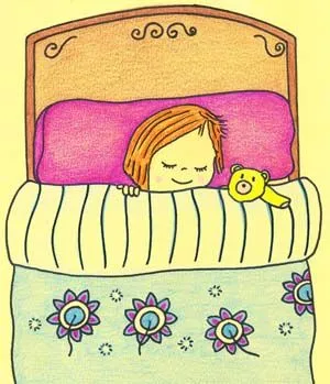 Ilustración de niña durmiendo, cuento. « Sueños, Deseos y ... Ilustración de niña durmiendo, cuento. « Sueños, Deseos y ...