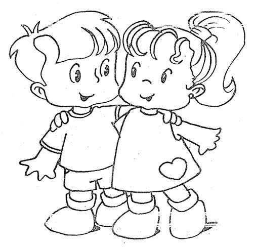 Dibujos para colorear de mejores amigas para siempre faciles - Imagui Dibujos para colorear de mejores amigas para siempre faciles - Imagui