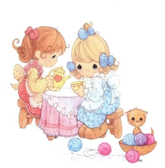 Dibujos de niñas tiernas en caricatura - Imagui