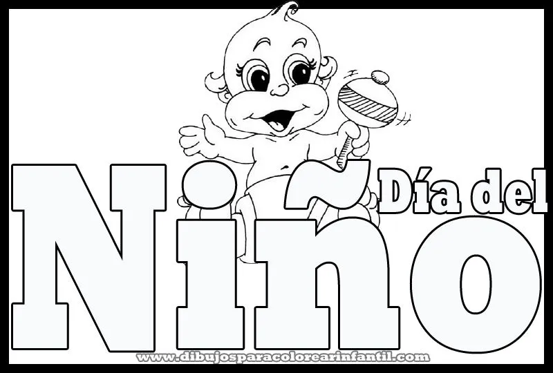 Dibujos del día del niño para colorear - Imagui