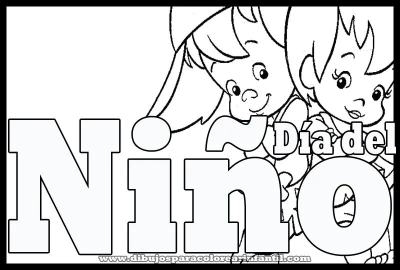 Dibujos del dia del niño para colorear e imprimir - Imagui